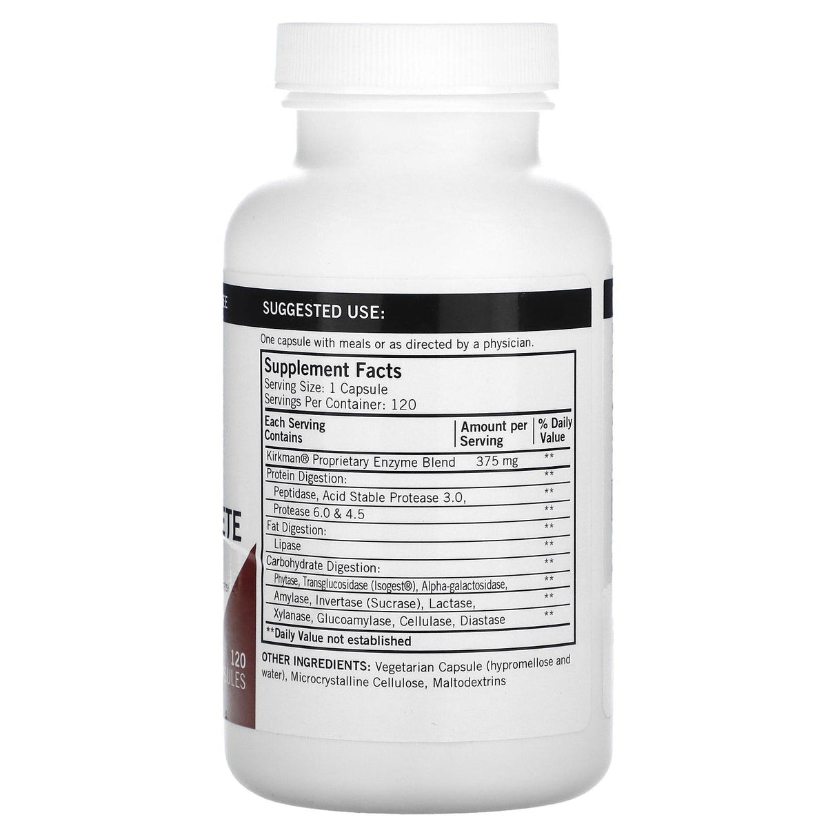 Kirkman Labs, Maximum Spectrum Enzyme Complete, 120 Capsules - Supply Center USA