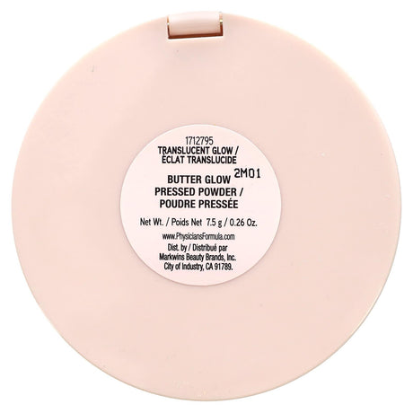 Physicians Formula, Butter Glow, Pressed Powder, Translucent Glow , 0.26 oz (7.5 g) - Supply Center USA