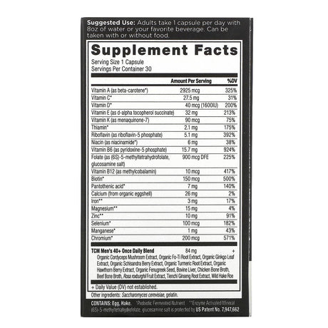 Dr. Axe / Ancient Nutrition, Ancient Multi, Men's 40+ Once Daily, 30 Capsules - Supply Center USA