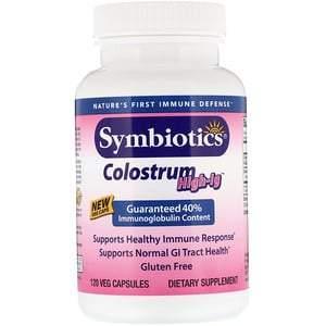 Symbiotics, Colostrum High-IG, 120 Veg Capsules - Supply Center USA