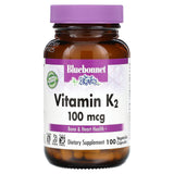 Bluebonnet Nutrition, Vitamin K2, 100 mcg, 100 Vegetable Capsules - Supply Center USA