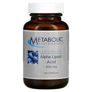 Metabolic Maintenance, Alpha Lipoic Acid, 300 mg, 100 Capsules - Supply Center USA