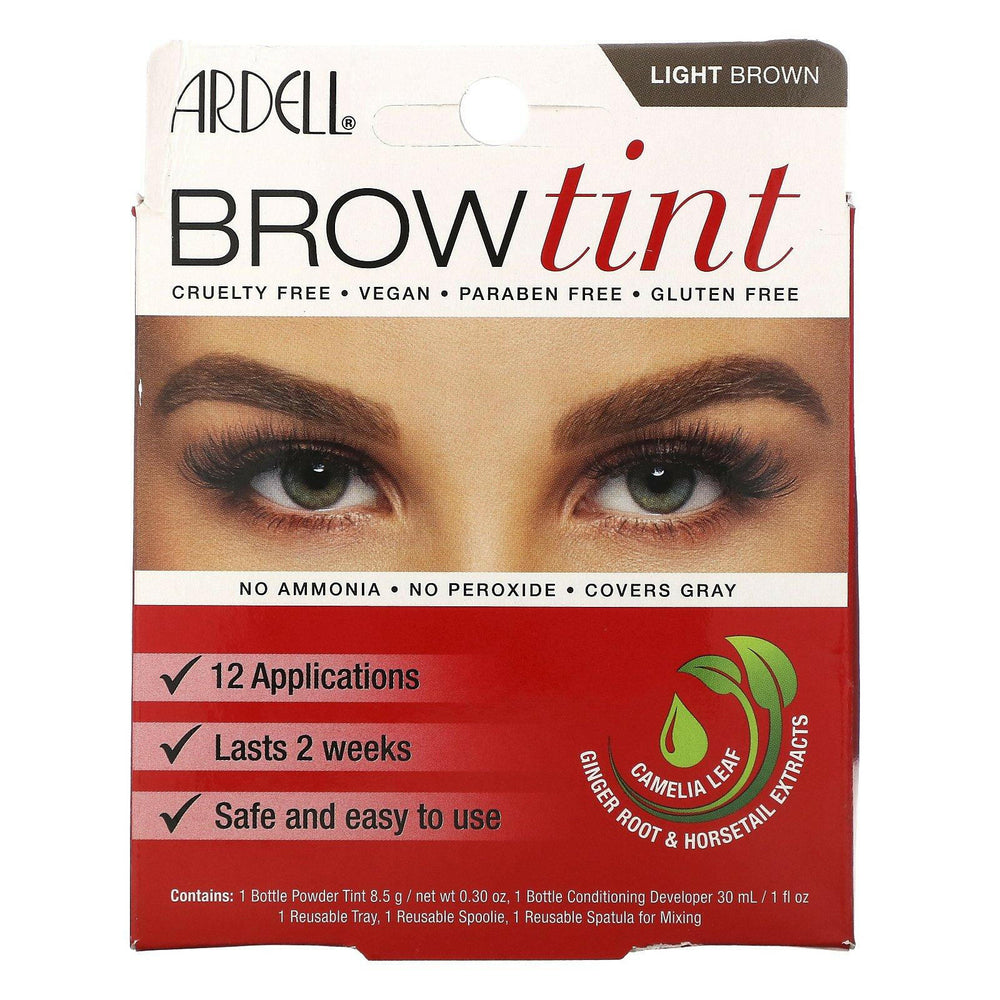 Ardell, Brow Tint, Light Brown, 5 Piece Set - HealthCentralUSA