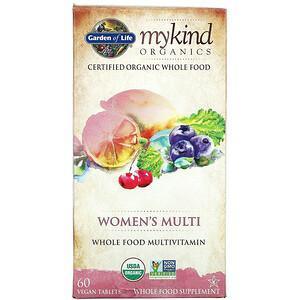 Garden of Life, MyKind Organics, Women's Multi, 60 Vegan Tablets - Supply Center USA