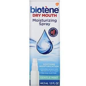 Biotene Dental Products, Dry Mouth Moisturizing Spray, Gentle Mint, 1.5 fl oz (44.3 ml) - Supply Center USA