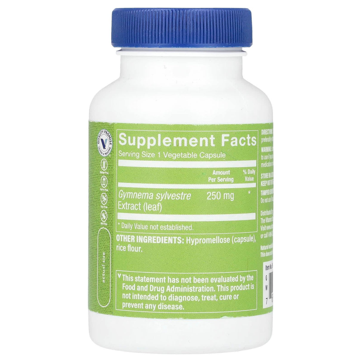 The Vitamin Shoppe, Gymnema Slyvestre, 250 mg, 120 Vegetable Capsules - Supply Center USA