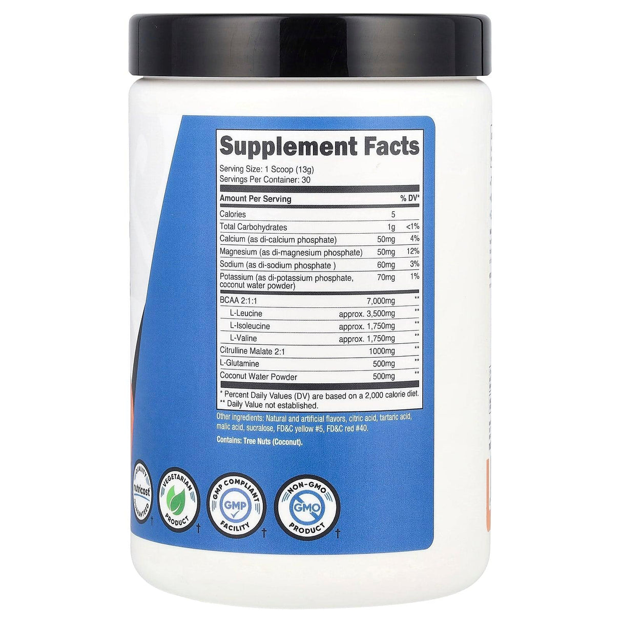 Nutricost, Performance, BCAA+, Peach Rings, 13.5 oz (378 g) - Supply Center USA