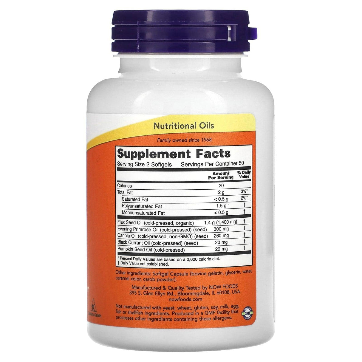 NOW Foods, Omega 3-6-9, 1,000 mg, 100 Softgel - Supply Center USA