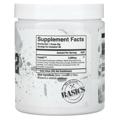 Axe & Sledge Supplements, Basics, Peak-02, Unflavored, 4.23 oz (120 g) - Supply Center USA