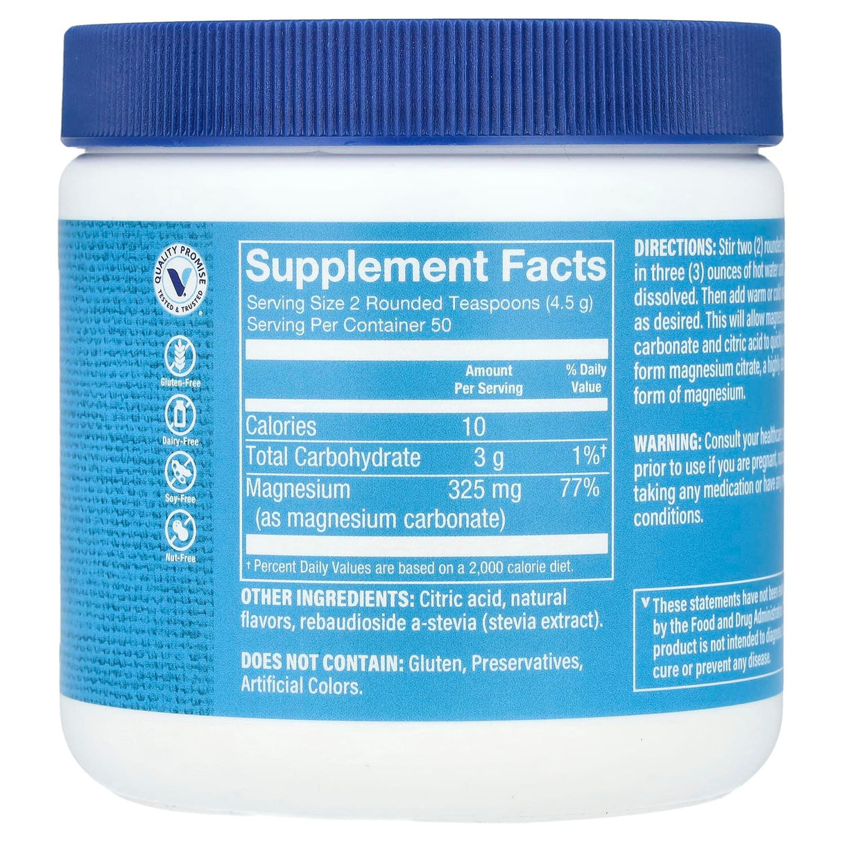 The Vitamin Shoppe, Calm Zone®, Magnesium, Raspberry Lemon, 16 oz (450 g) - Supply Center USA