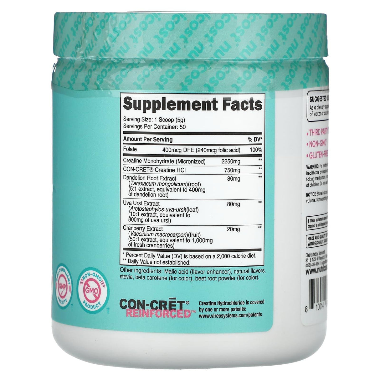 Nutricost, Women, Creatine, Peach Mango, 9.2 oz (260 g) - Supply Center USA