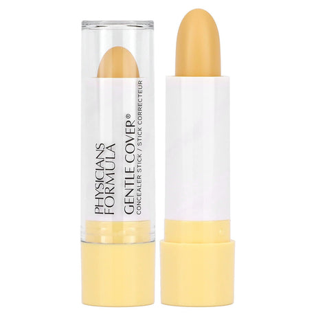 Physicians Formula, Gentle Cover, Concealer Stick, Yellow, 0.15 oz (4.2 g) - Supply Center USA