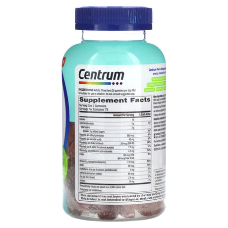 Centrum, Men Multigummies, Tropical Fruit, 150 Gummies - Supply Center USA