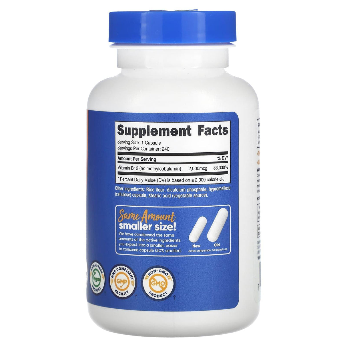 Nutricost, Vitamin B12, 2,000 mcg, 240 Capsules - Supply Center USA