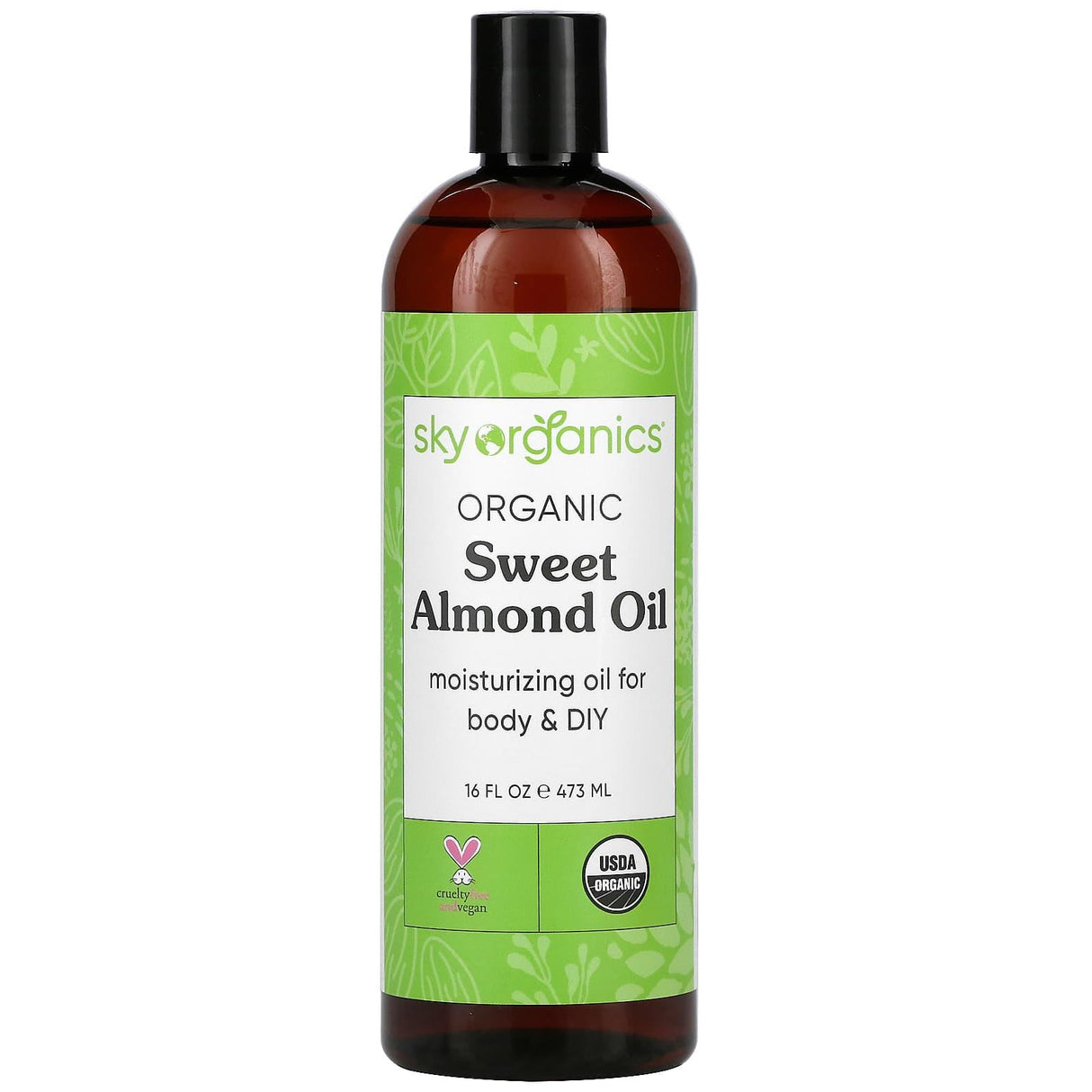 Sky Organics, Organic Sweet Almond Oil, 16 fl oz (473 ml) - Supply Center USA