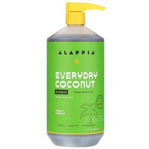 Alaffia, Everyday Coconut, Shampoo, Normal to Dry Hair, Purely Coconut, 32 fl oz (950 ml) - HealthCentralUSA