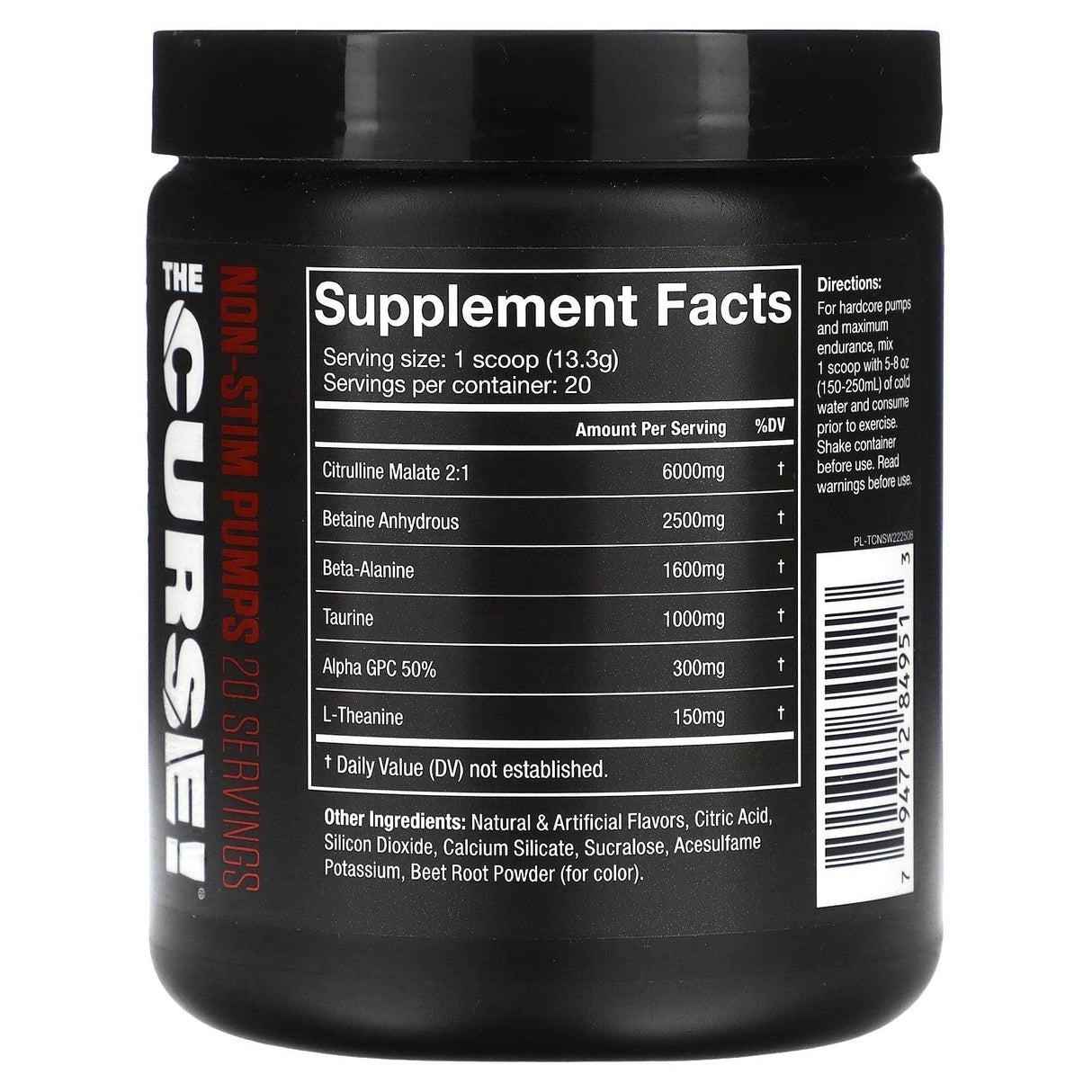 JNX Sports, The Curse, Pre-Workout, Watermelon, 9.38 oz (266 g) - Supply Center USA