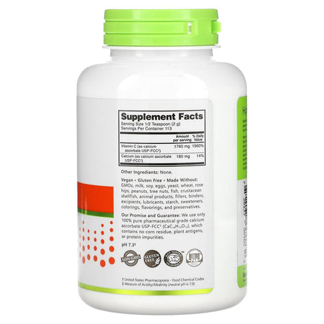 NutriBiotic, Immunity, Calcium Ascorbate, 8 oz (227 g) - Supply Center USA