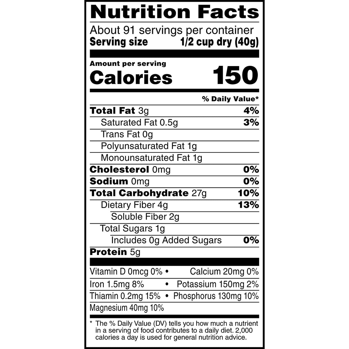 Quaker Old Fashioned Rolled Oats, Non GMO Project Verified, Two 64Oz Bags in Box, 90 Servings, 4 Pound (Pack of 2)