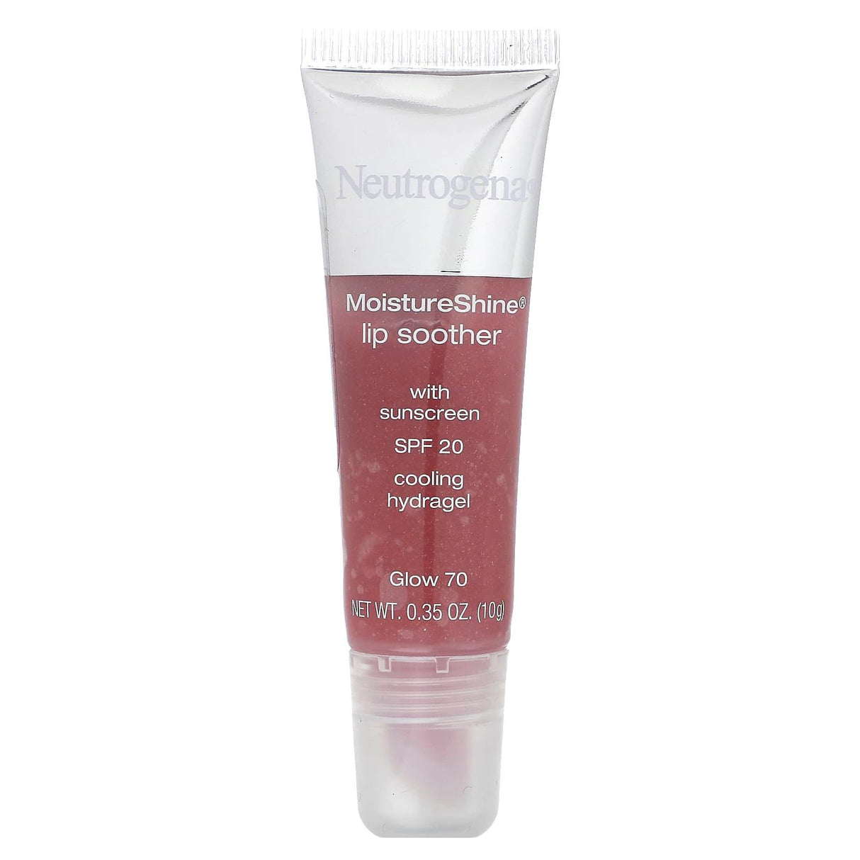 Neutrogena, MoistureShine Lip Soother, SPF 20, Glow 70, 0.35 oz (10 g) - Supply Center USA