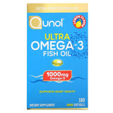 Qunol, Ultra Omega-3 Fish Oil, Lemon, 500 mg, 180 Mini Softgels - Supply Center USA