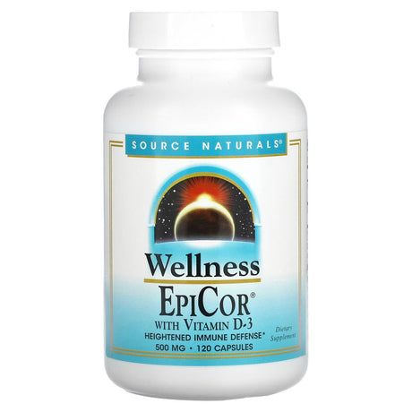 Source Naturals, EpiCor with Vitamin D-3, 500 mg, 120 Capsules - Supply Center USA