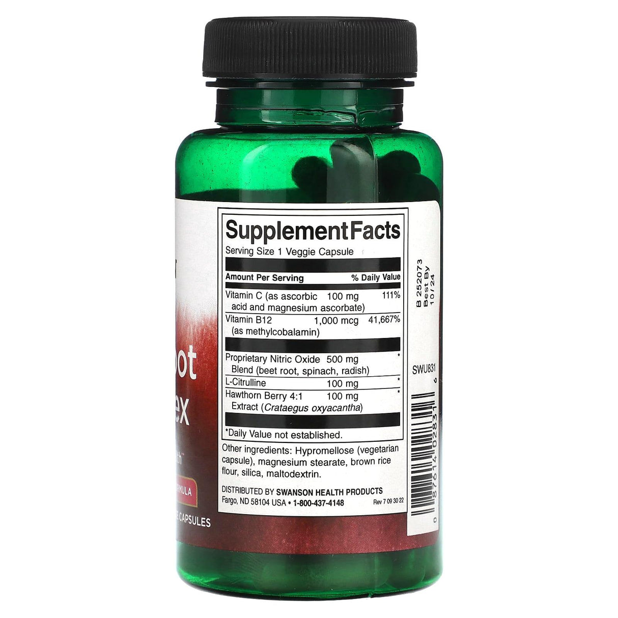 Swanson, Beet Root Complex, 60 Veggie Capsules - Supply Center USA