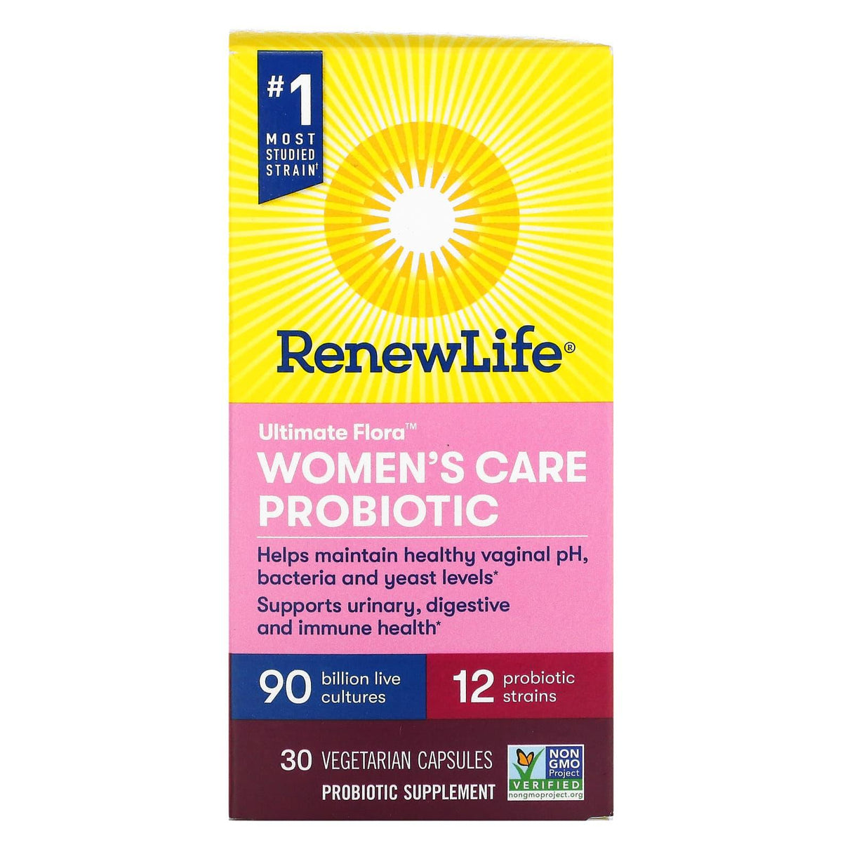 Renew Life, Women's Care Probiotic, 25 Billion CFU, 30 Vegetarian Capsules - Supply Center USA