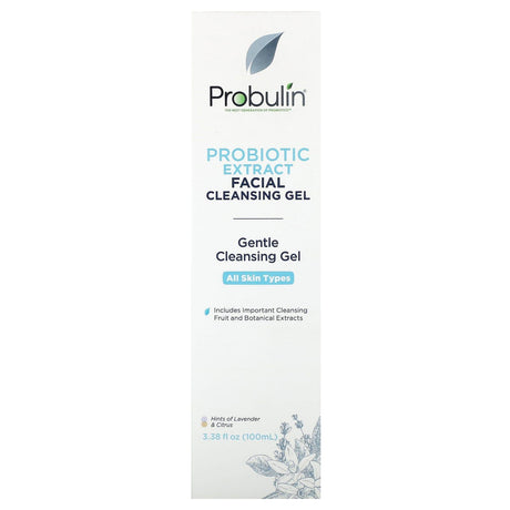 Probulin, Probiotic Facial Extract Cleansing Gel, 3.38 fl oz (100 ml) - Supply Center USA