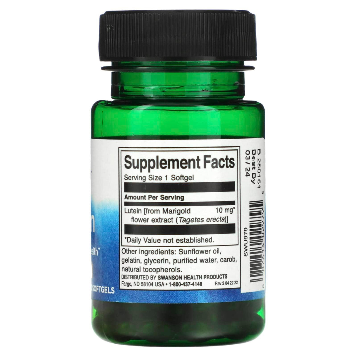 Swanson, Lutein, 10 mg, 60 Softgels - Supply Center USA