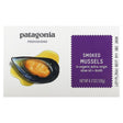 Patagonia Provisions, Smoked Mussels in Organic Extra-Virgin Olive Oil + Broth, 4.2 oz (120 g) - Supply Center USA