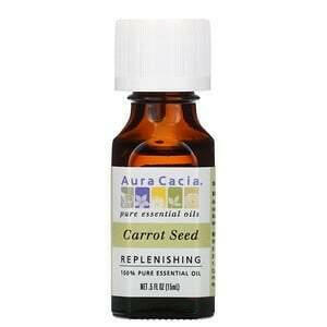 Aura Cacia, 100% Pure Essential Oil, Carrot Seed, .5 fl oz (15 ml) - HealthCentralUSA