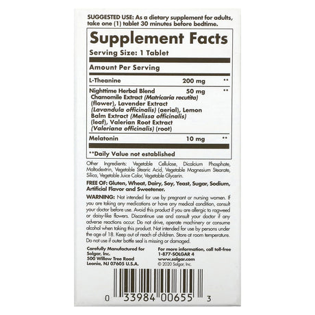 Solgar, Sleep, Triple Action, 60 Tri-Layered Tablets - Supply Center USA