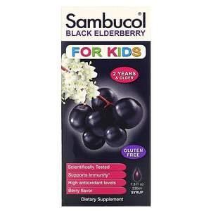 Sambucol, Black Elderberry Syrup, For Kids, Berry Flavor, 7.8 fl oz (230 ml) - HealthCentralUSA