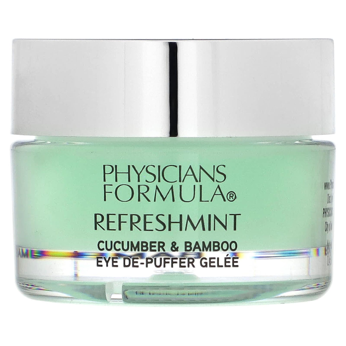 Physicians Formula, Refreshmint, Cucumber & Bamboo Eye De-Puffer Gelee, Refresh, 0.45 oz (12.8 g) - Supply Center USA