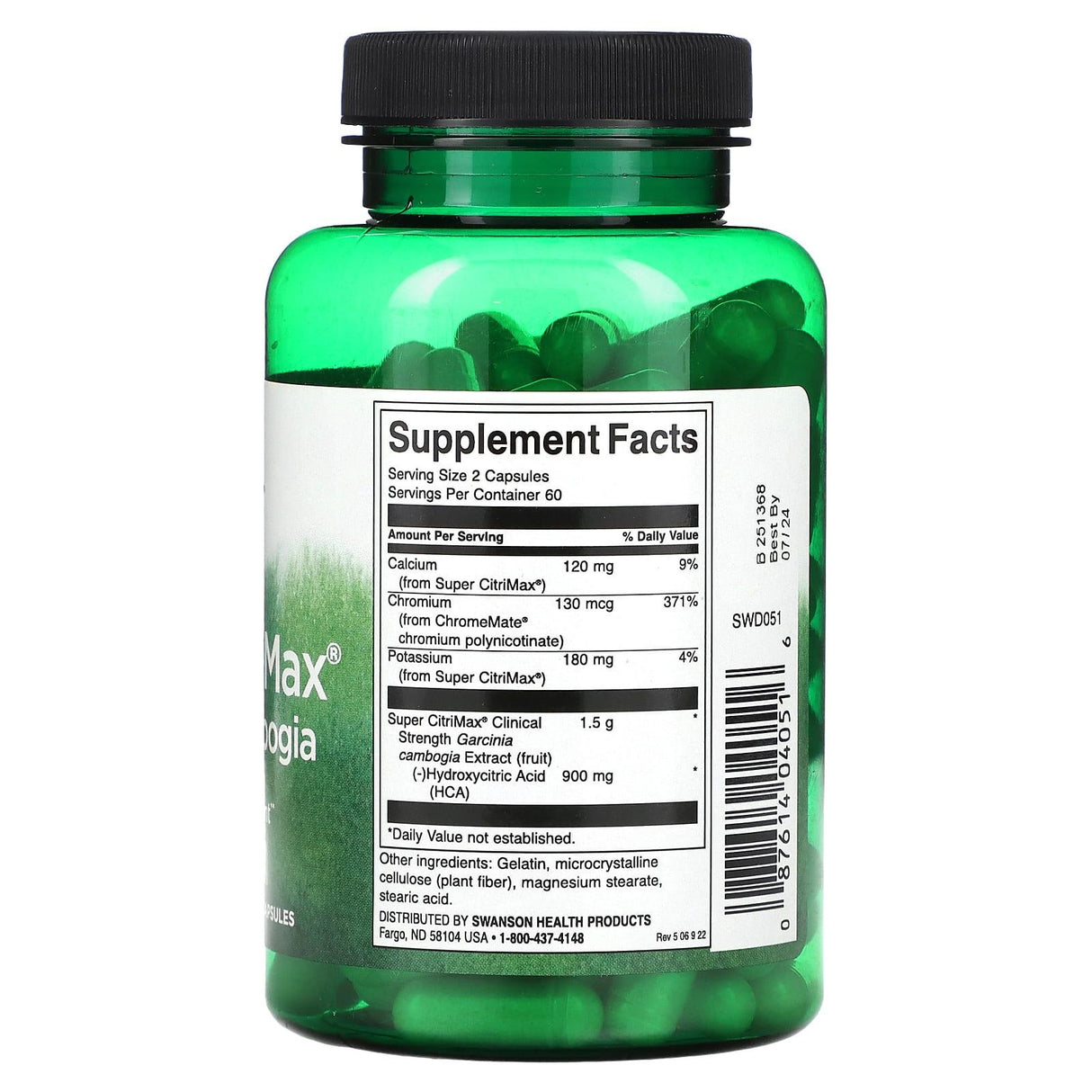 Swanson, Super CitriMax Garcinia Cambogia, 120 Capsules - Supply Center USA