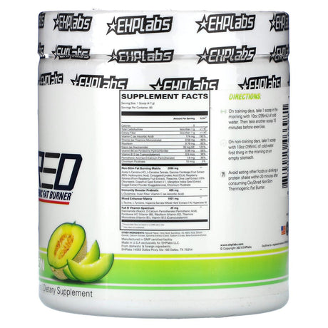 EHPlabs, OxyShred, Non-Stim, Thermogenic Fat Burner, Honeydew Melon, 9.9 oz (282 g) - Supply Center USA