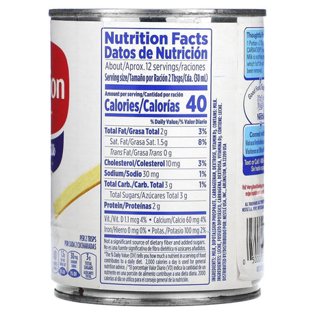 Carnation Milk, Evaporated Milk, 12 fl oz (354 ml) - Supply Center USA