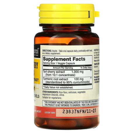 Mason Natural, Tart Cherry with Turmeric Extract, 1,000 mg, 60 Veggie Caps - Supply Center USA