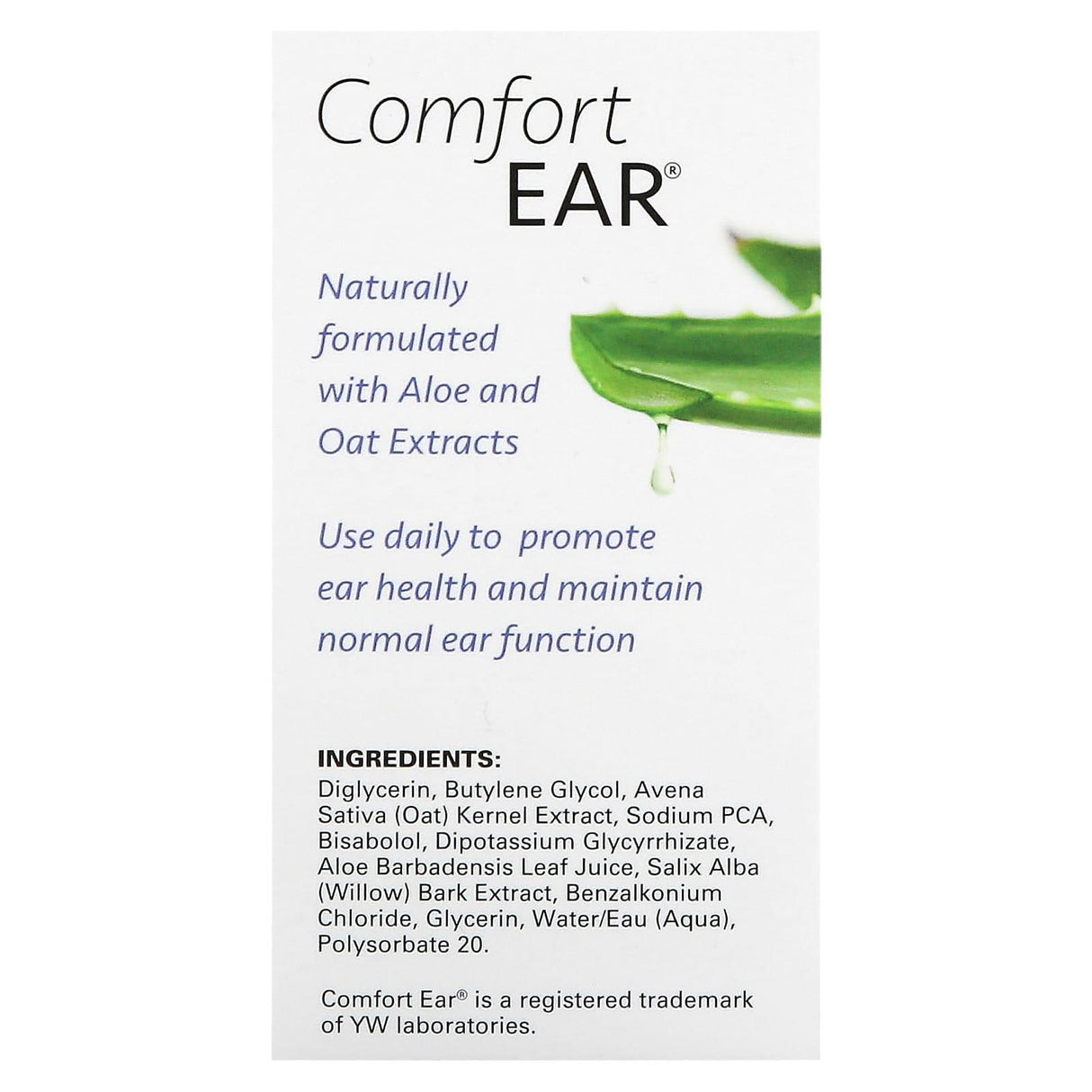 Ezy Dose, Comfort Ear, Natural Moisturizing Drops, 0.5 fl oz (14 ml) - Supply Center USA