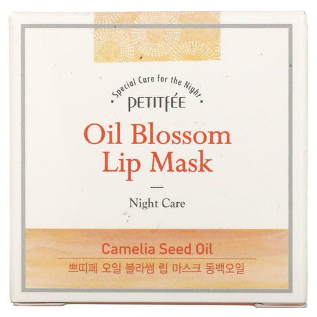 Petitfee, Oil Blossom Lip Mask, Camelia Seed Oil, 15 g - Supply Center USA