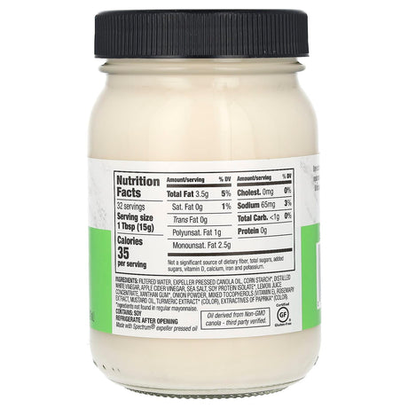 Spectrum Culinary, Vegan Light Canola Mayo, 16 fl oz (473 ml) - Supply Center USA