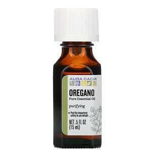 Aura Cacia, Pure Essential Oil, Oregano, .5 fl oz (15 ml) - HealthCentralUSA