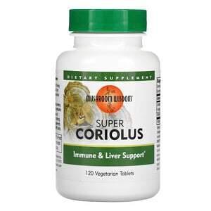 Mushroom Wisdom, Super Coriolus, 120 Vegetarian Tablets - Supply Center USA