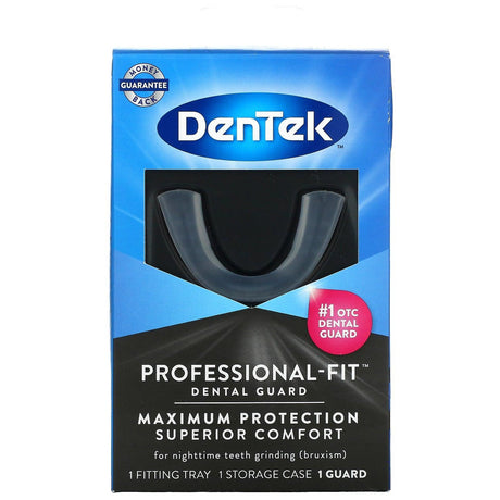 DenTek, Professional-Fit Dental Guard, 1 Guard + 1 Fitting Tray + 1 Storage Case - Supply Center USA