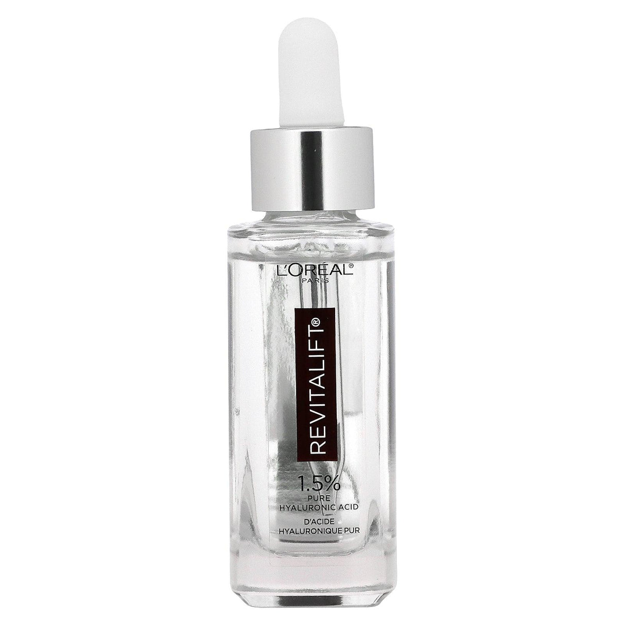 L'Oréal, Revitalift Derm Intensives, 1.5% Pure Hyaluronic Acid Serum, Fragrance Free, 1 fl oz (30 ml) - Supply Center USA