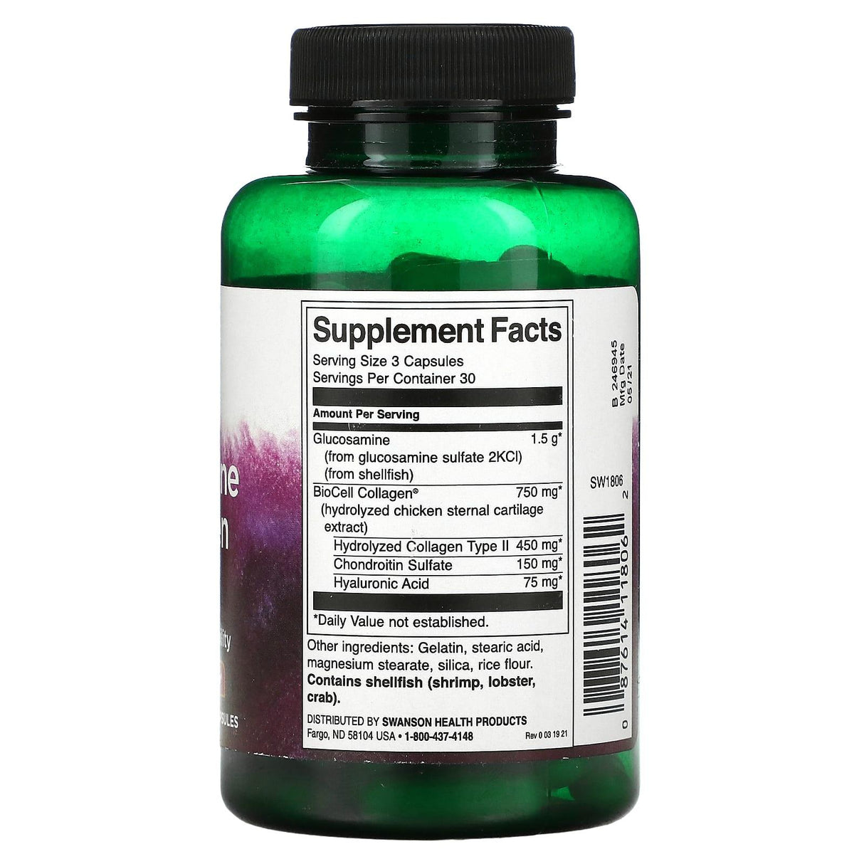 Swanson, Glucosamine & Collagen Type II, 90 Capsules - Supply Center USA