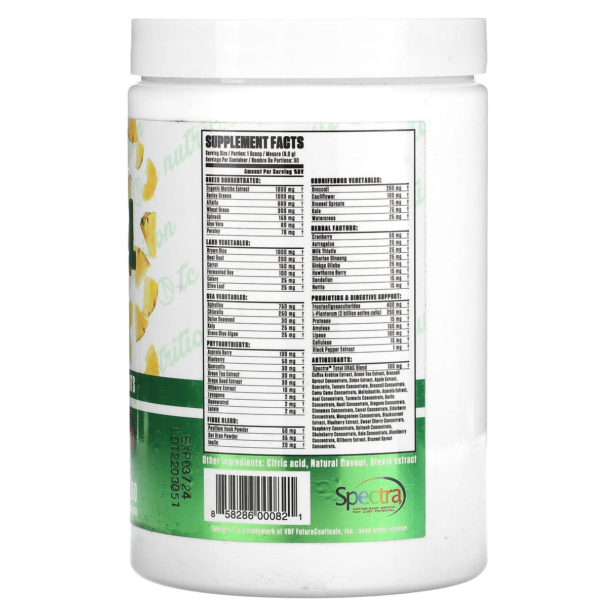 TC Nutrition Corp., Essential Series, Essential Greens + Phytonutrients & Antioxidants, Pineapple Paradise, 9.56 oz (271 g) - Supply Center USA