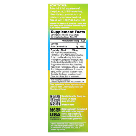 Bioray Inc., Rayz, Thinking Cap, Naturopathic Herbal Drops, Lemon, 2 fl oz (59 ml) - Supply Center USA