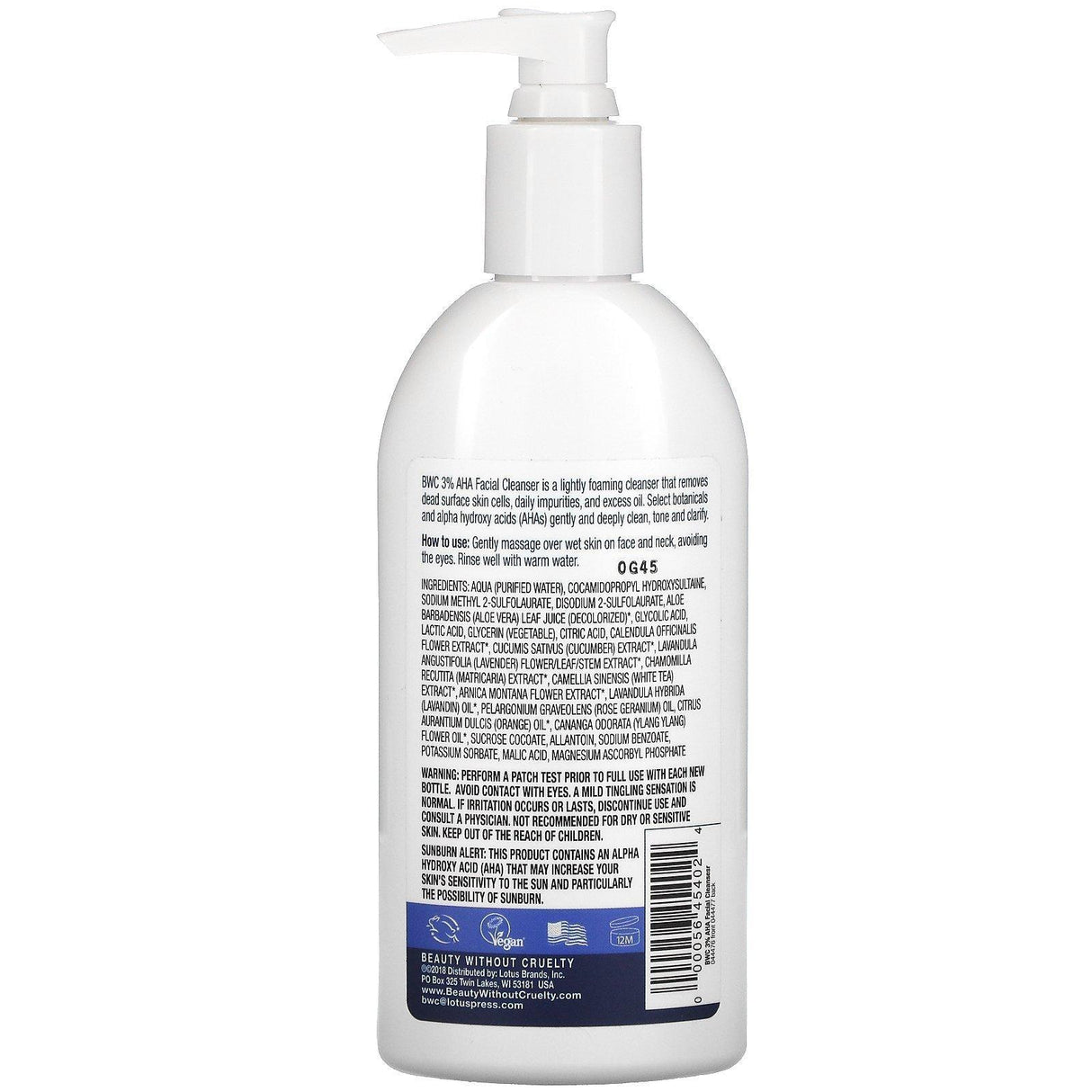 Beauty Without Cruelty, Facial Cleanser, 3% AHA Complex, 8.5 fl oz (250 ml) - Supply Center USA